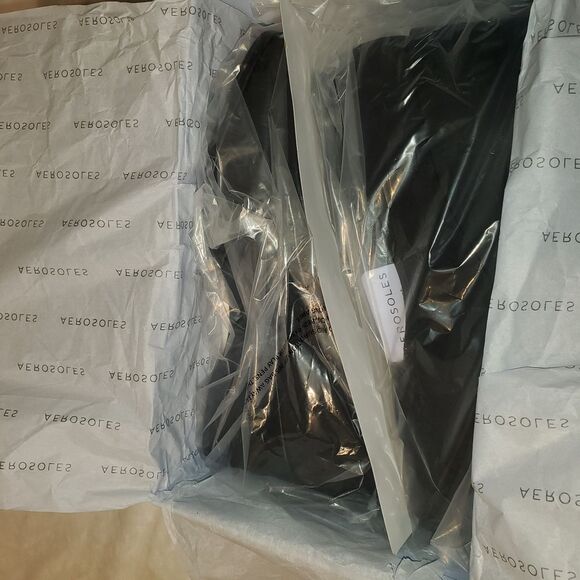 Black Wedge Slip On Sz 9.5 10 Stretch, New in Box Aerosoles Airie Normcore - Picture 3 of 10